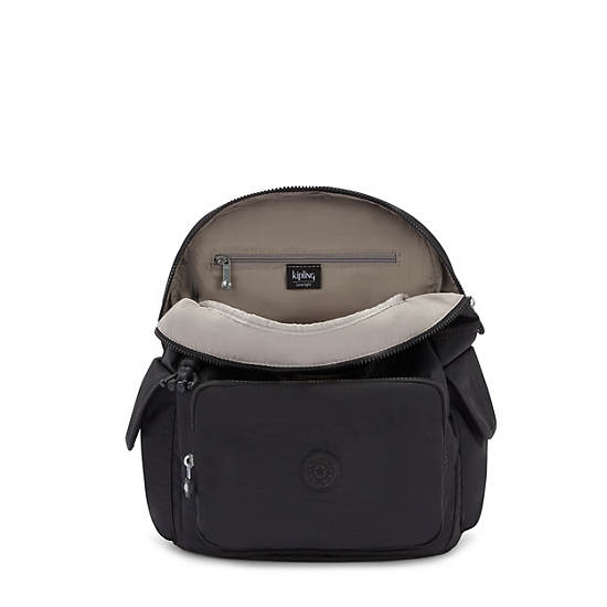 Black Kipling City Pack Backpacks | 456932XQW