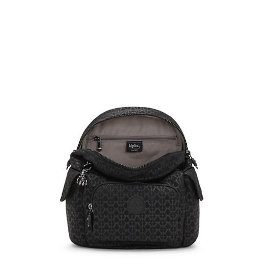 Black Kipling City Pack Mini Classic Printed Backpacks | 147368PMQ