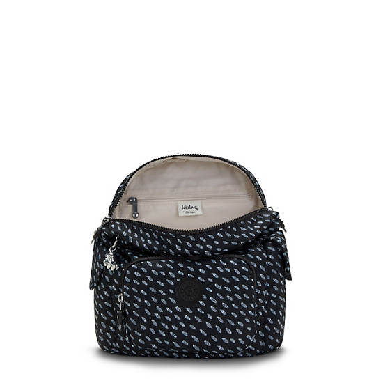 Black Kipling City Pack Mini Classic Printed Backpacks | 714938NRZ