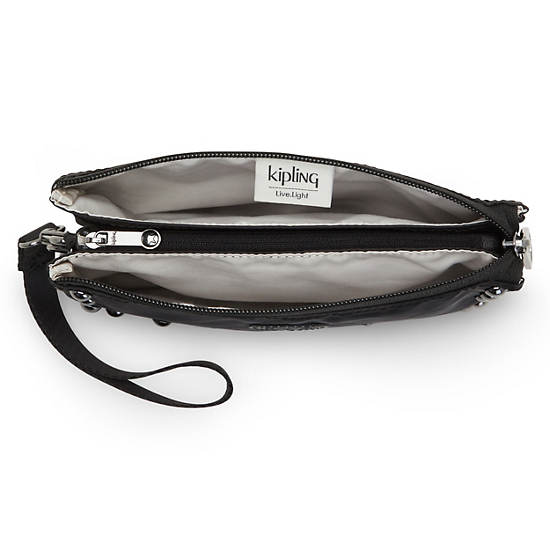 Black Kipling Creativity Extra Large Metallic Wristlet Accessories | 209356AGO