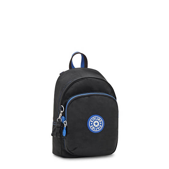 Black Kipling Delia Compact Convertible Backpacks | 402786UMG