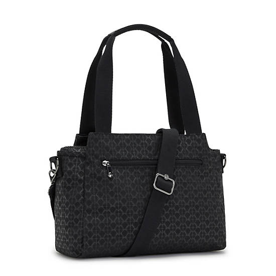 Black Kipling Elysia Printed Shoulder Bags | 465239HEI