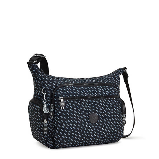 Black Kipling Gabbie Printed Crossbody Bags | 364287ARS