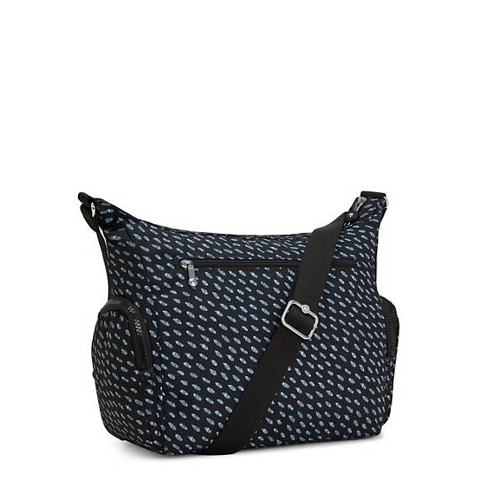 Black Kipling Gabbie Printed Crossbody Bags | 364287ARS