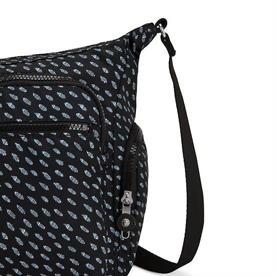 Black Kipling Gabbie Printed Crossbody Bags | 364287ARS