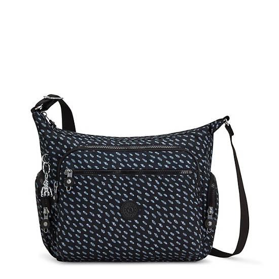 Black Kipling Gabbie Printed Crossbody Bags | 364287ARS