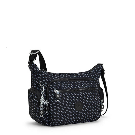 Black Kipling Gabbie Small Printed Crossbody Bags | 349186VHQ