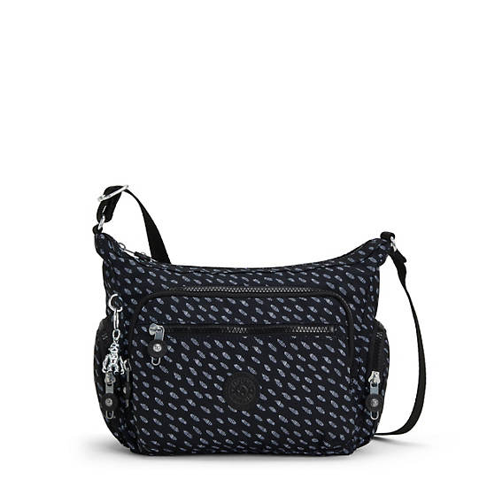 Black Kipling Gabbie Small Printed Crossbody Bags | 349186VHQ