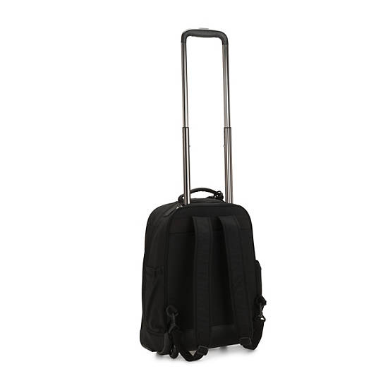 Black Kipling Gaze Large Rolling Backpacks | 096813CAG