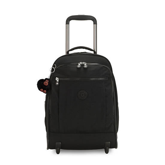 Black Kipling Gaze Large Rolling Backpacks | 096813CAG