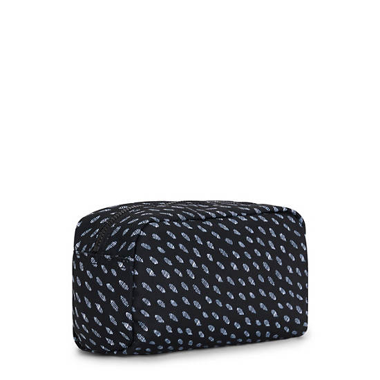 Black Kipling Gleam Printed Pouches | 792604NWO