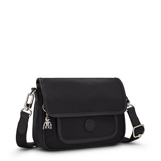 Black Kipling Inaki Crossbody Bags | 386970GYA