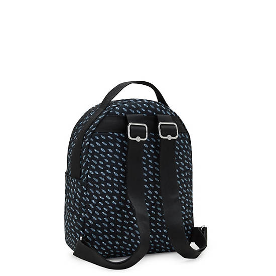 Black Kipling Kae Printed Backpacks | 789453FJG