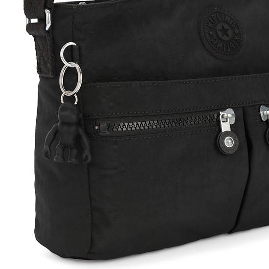 Black Kipling New Angie Crossbody Bags | 239704VAS