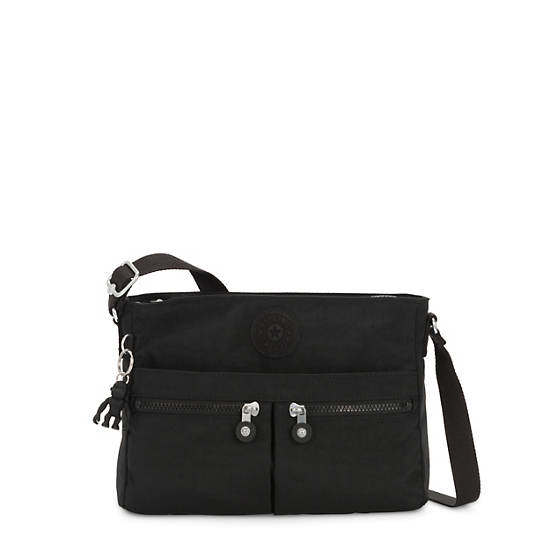 Black Kipling New Angie Crossbody Bags | 239704VAS