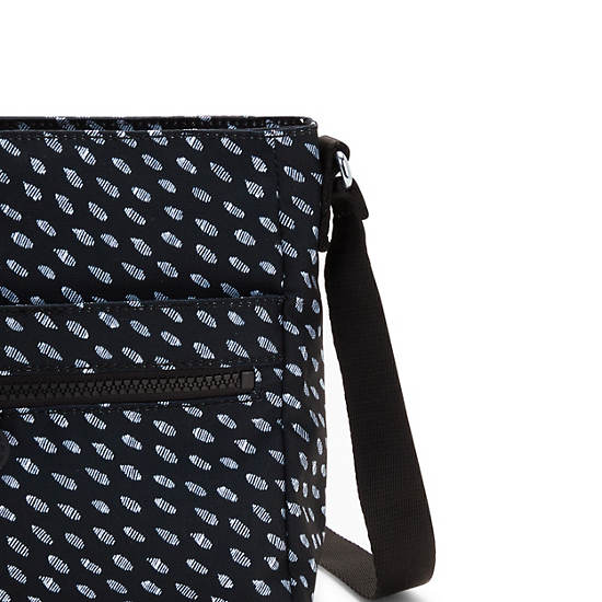 Black Kipling New Angie Printed Crossbody Bags | 307269OSA