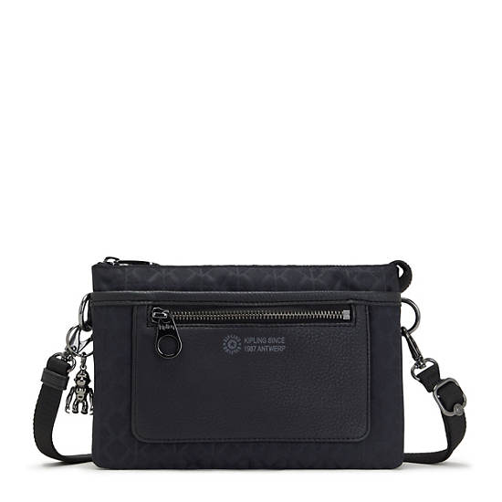 Black Kipling Riri Crossbody Bags | 539087EBG