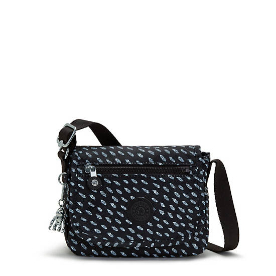 Black Kipling Sabian Printed Crossbody Mini Bag | 365149WKL