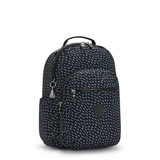 Black Kipling Seoul Large Printed 15