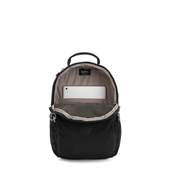 Black Kipling Seoul Small Classic Tablet Backpacks | 513927EDK