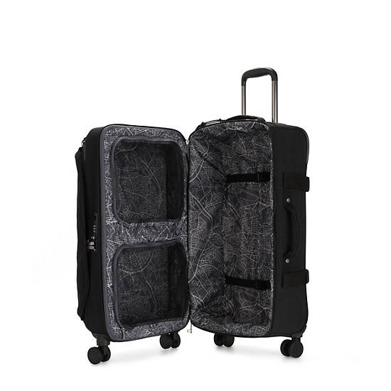 Black Kipling Spontaneous Medium Rolling Suitcases | 421836WOR