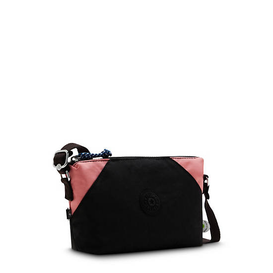 Black Pink Kipling Art Extra Small Crossbody Bags | 632018OWH