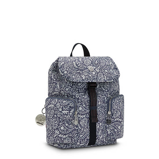 Black / White Kipling Anto Woodstock Backpacks | 129368HBQ