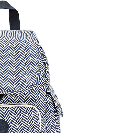 Black White Kipling City Pack Mini Printed Backpacks | 231567SWX