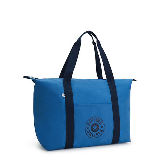 Blue Kipling Art Medium Lite Tote Bags | 753160XNF