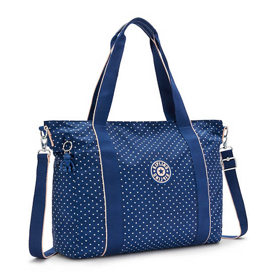 Blue Kipling Asseni Printed Tote Bags | 734629AIG