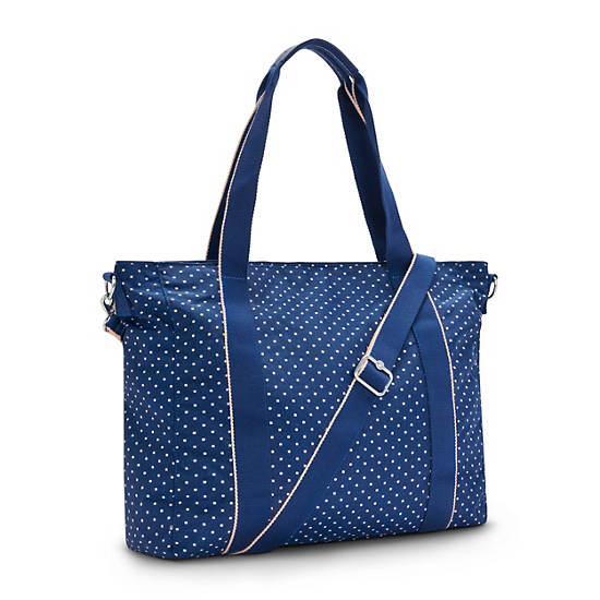 Blue Kipling Asseni Printed Tote Bags | 734629AIG