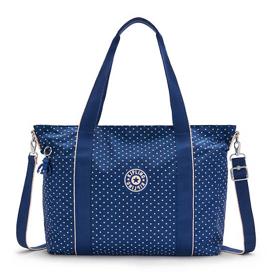 Blue Kipling Asseni Printed Tote Bags | 734629AIG