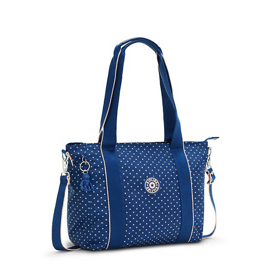 Blue Kipling Asseni Small Printed Tote Bags | 345289ZBT