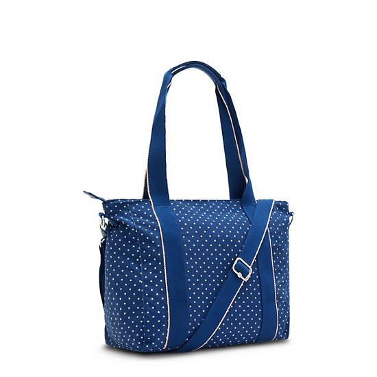 Blue Kipling Asseni Small Printed Tote Bags | 345289ZBT