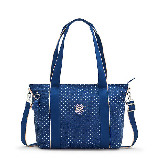 Blue Kipling Asseni Small Printed Tote Bags | 345289ZBT