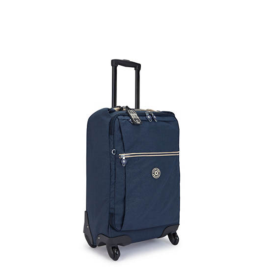 Blue Kipling Darcey Small Printed Carry-On Rolling Suitcases | 301972RLS