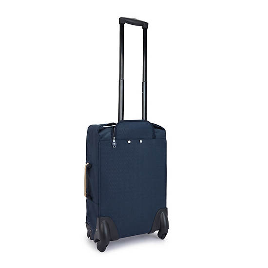 Blue Kipling Darcey Small Printed Carry-On Rolling Suitcases | 301972RLS