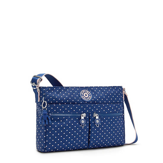 Blue Kipling New Angie Printed Crossbody Bags | 246189HEU