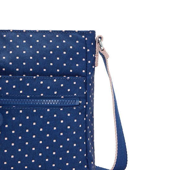 Blue Kipling New Angie Printed Crossbody Bags | 246189HEU