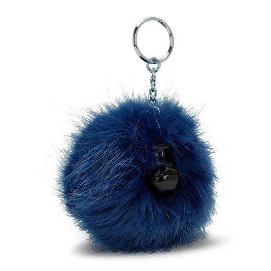 Blue Kipling Pompom Monkey Keychain Accessories | 965208OQV