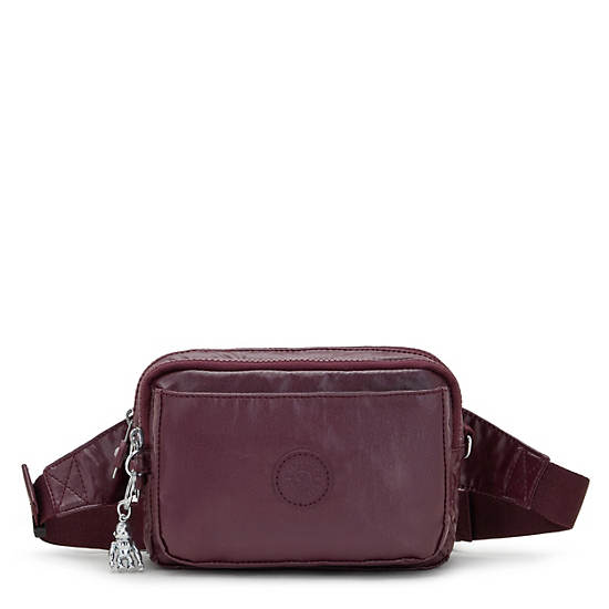 Burgundy Kipling Abanu Multi Metallic Convertible Crossbody Accessories | 483672YPQ