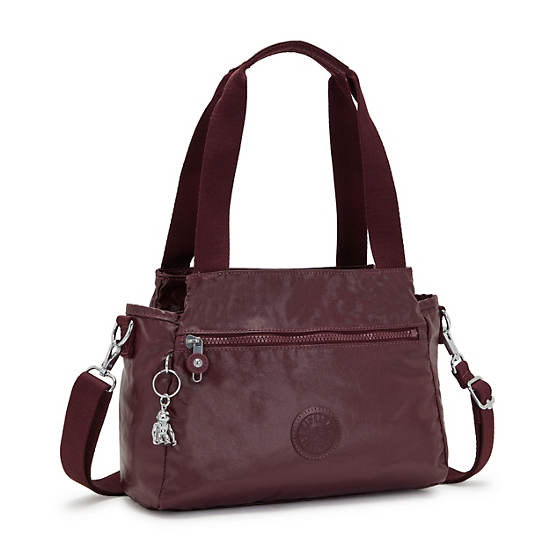 Burgundy Kipling Elysia Metallic Shoulder Bags | 984103CAG