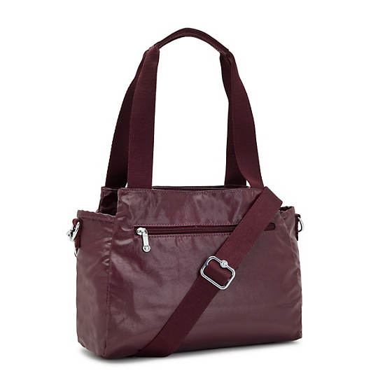 Burgundy Kipling Elysia Metallic Shoulder Bags | 984103CAG