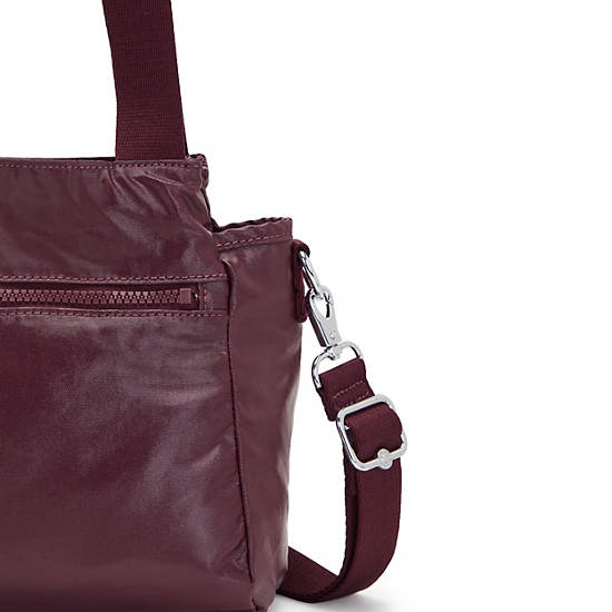 Burgundy Kipling Elysia Metallic Shoulder Bags | 984103CAG