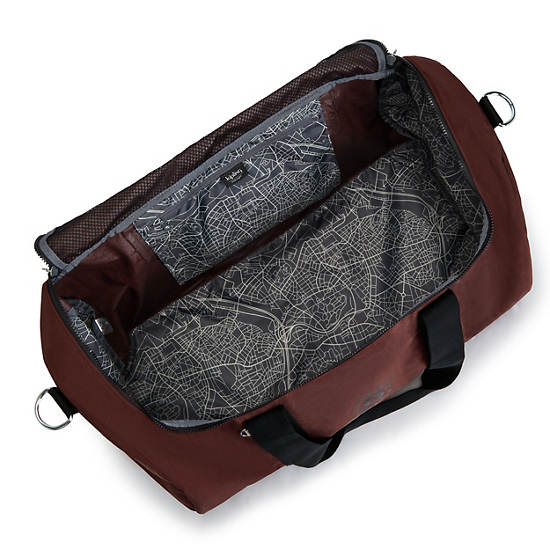 Claret Kipling Argus Medium Duffle Bags | 409312QBO