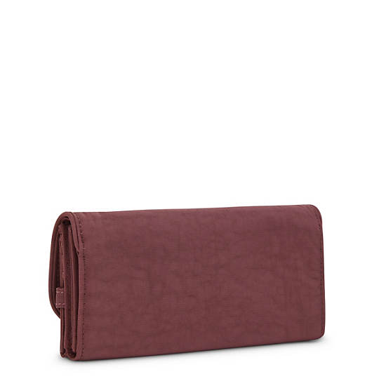 Claret Kipling Money Land Snap Wallets | 279538XPH