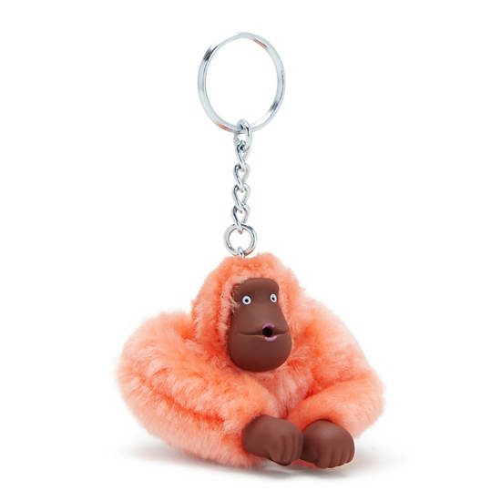 Coral Kipling Sven Small Monkey Keychain Accessories | 095832RAN