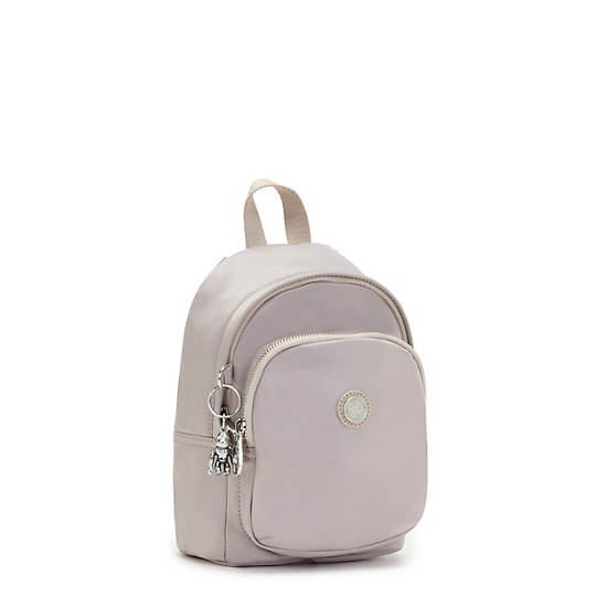 Cream Kipling Delia Compact Metallic Convertible Backpacks | 730142TRD