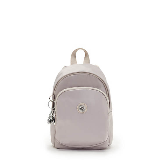 Cream Kipling Delia Compact Metallic Convertible Backpacks | 730142TRD