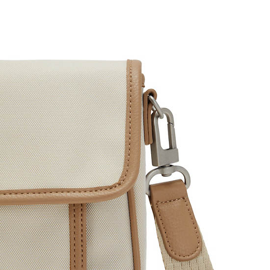 Cream Kipling Inaki Crossbody Handbag | 958204ZJR